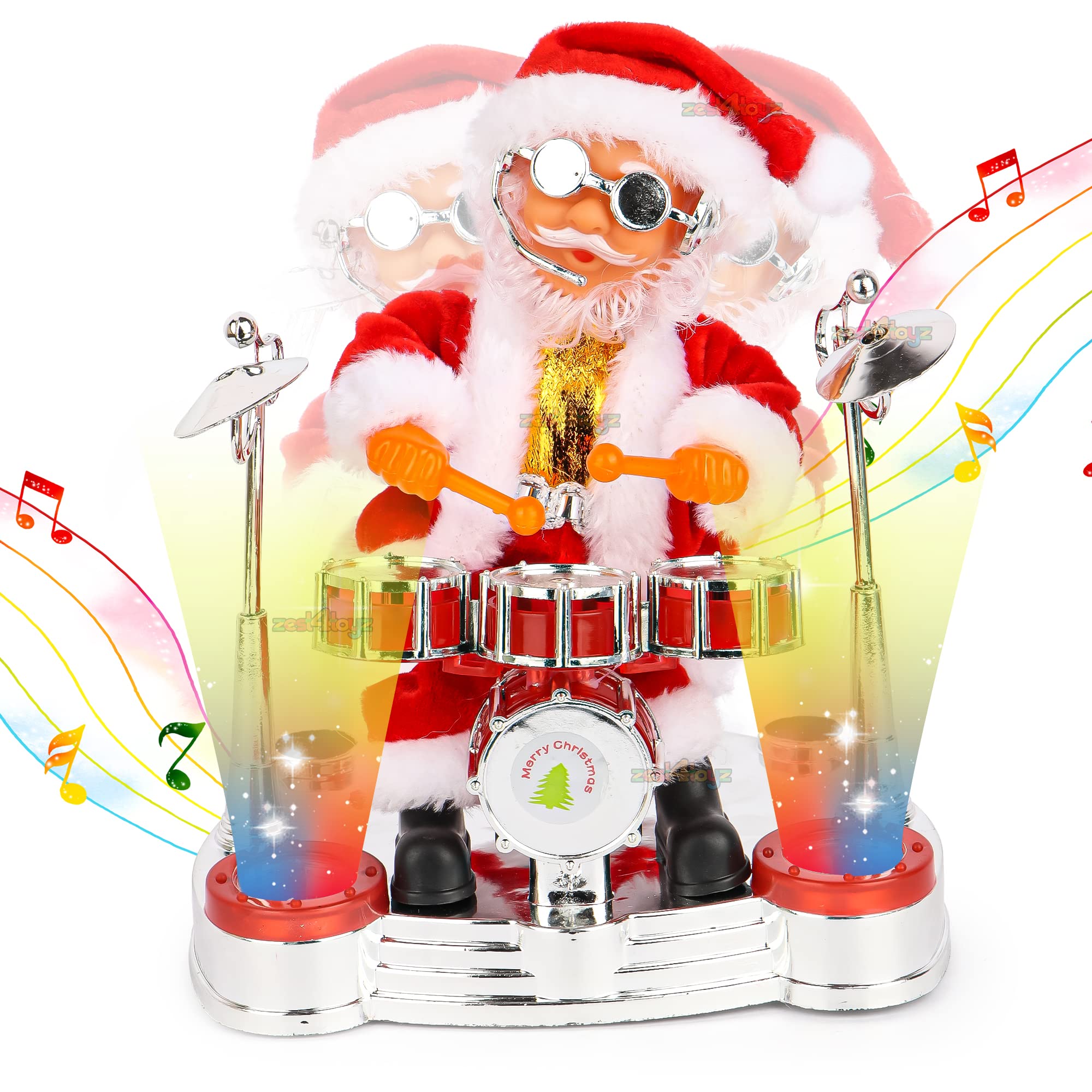 Buy Zest 4 Toyz Battery Operated Musical Santa with Drum Band